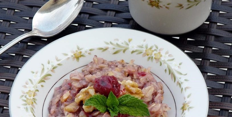 Healthy Cherry Power Porridge